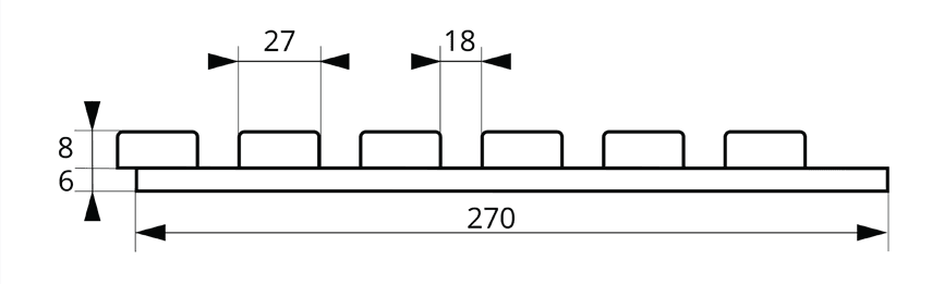 Technický nákres produktu