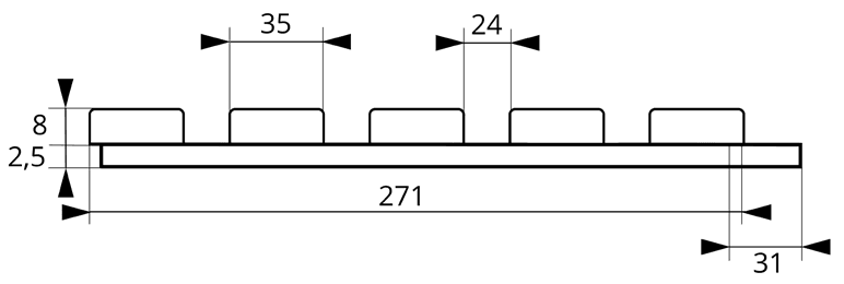 Technický nákres produktu