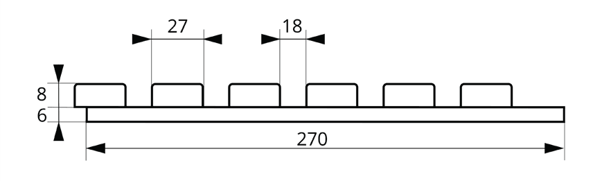 Technický nákres produktu